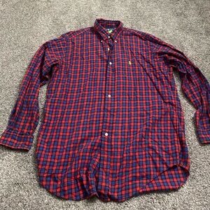 Ralph Lauren Red and Blue Plaid Shirt